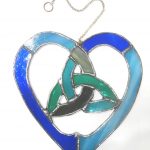 hearts, celtic knots, stained glass